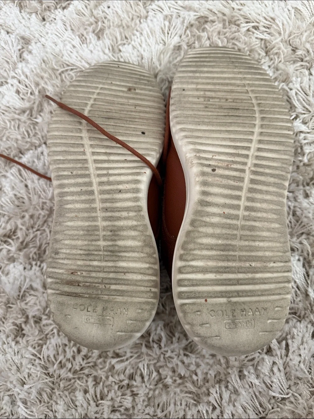 Cole Haan Men's Tan-Brown Leather Derby Sneakers